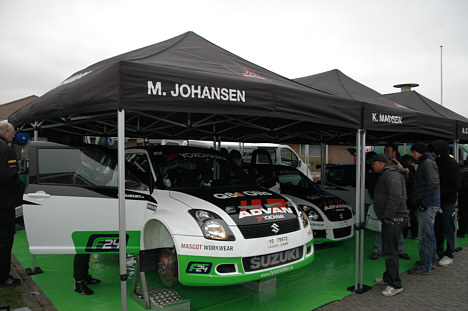 Hele det danske Suzuki Motorsport-team kommer til start i Tvilum-Scanbirk Rally Show, hvor Martin Johansen får følgeskab af Anders Lysen og Kenneth Lund Madsen.